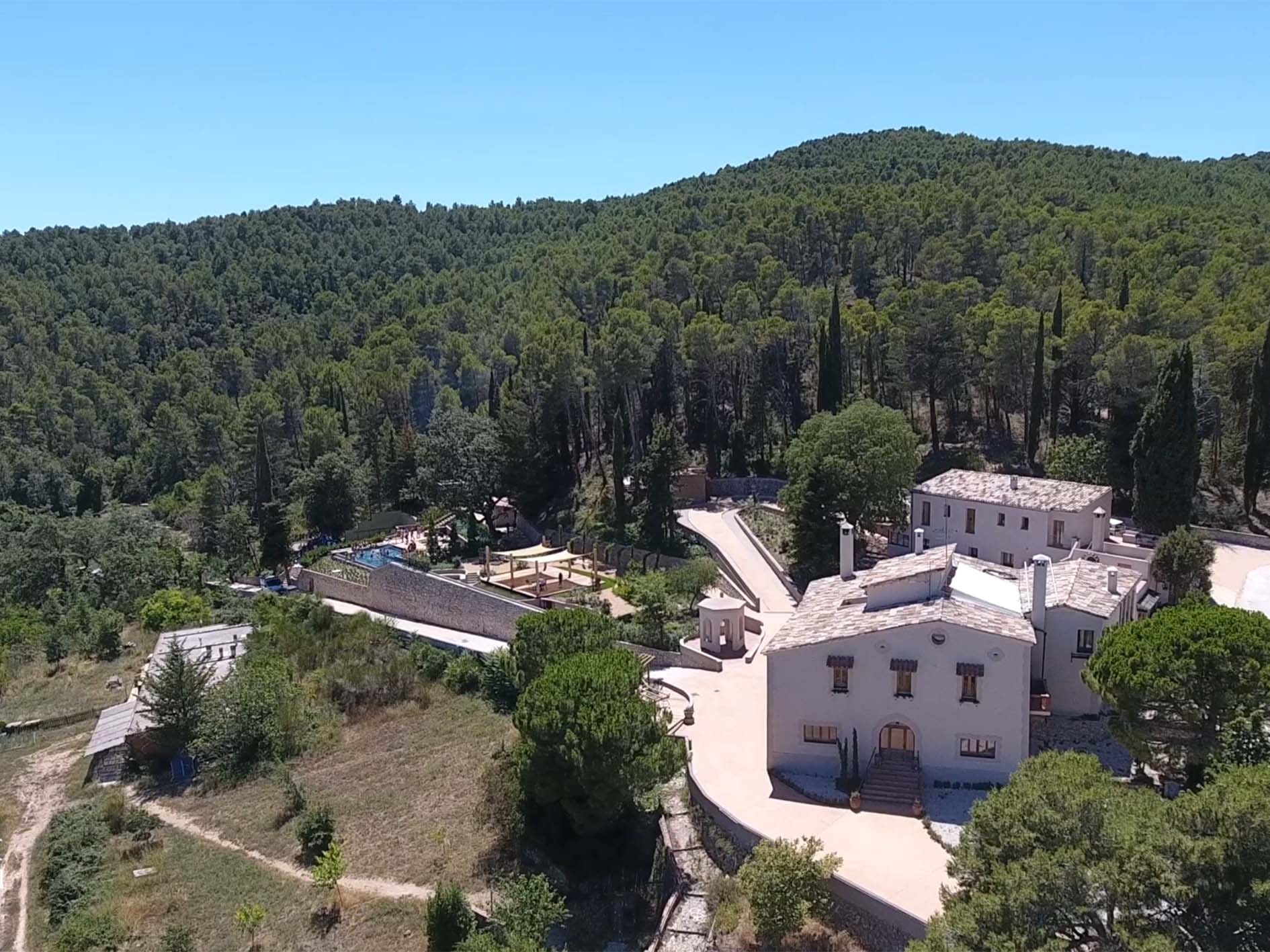 Aerial view of Can Vital property