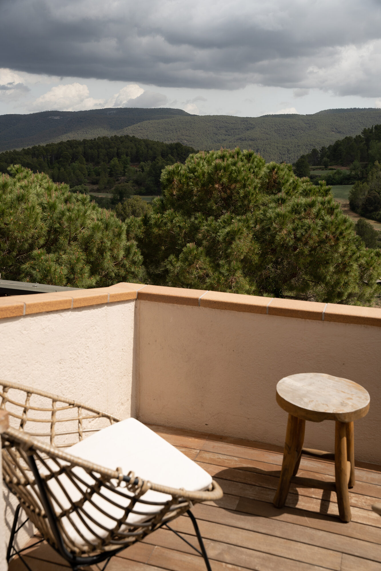 Suite balcony view over Penedès valley